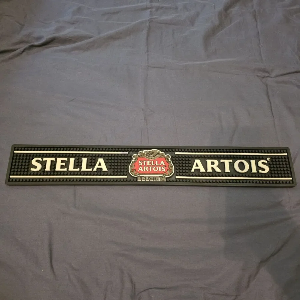 Stella Artois Belgium Bar Spill Rail Mat 24
